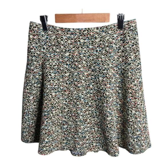 Akris Punto Flounced Static Tweed Skirt Multi Size 4 - Picture 3 of 6
